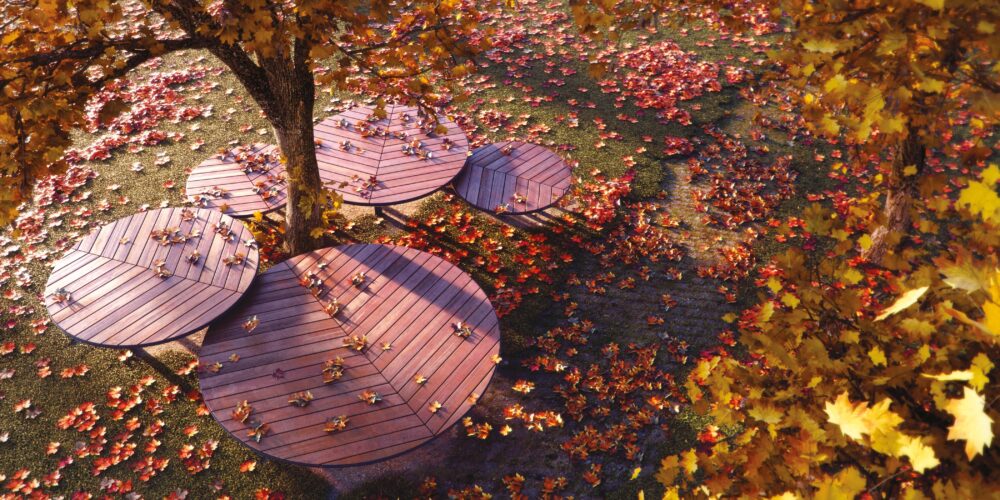 Banco ATOLLO para parques y espacios públicos