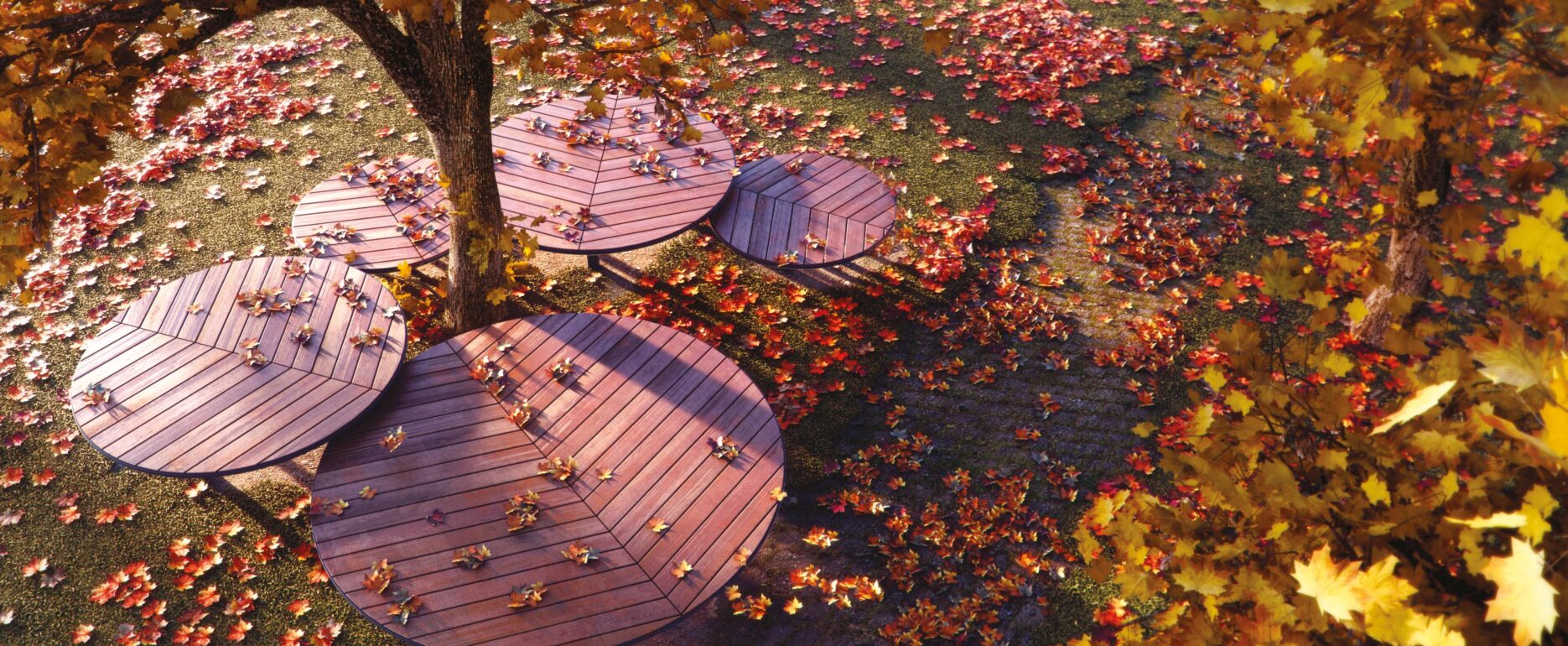 Banco ATOLLO para parques y espacios públicos