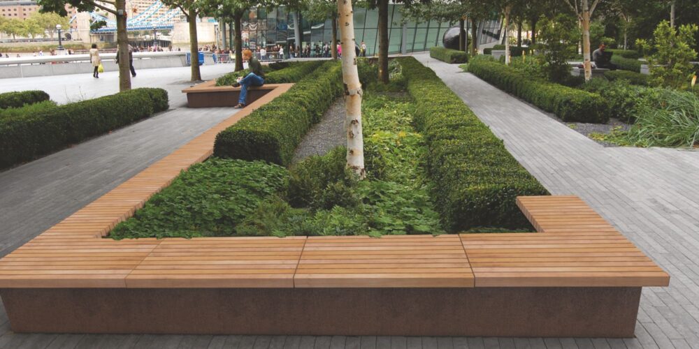 Asientos y jardineras GRANDIFIORIERE para parques y espacios públicos