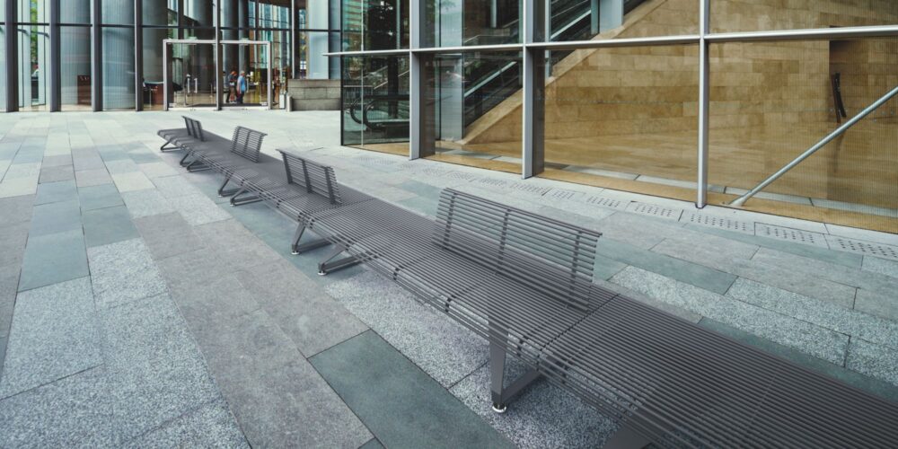 Banco AIR-PORT A para parques y espacios públicos