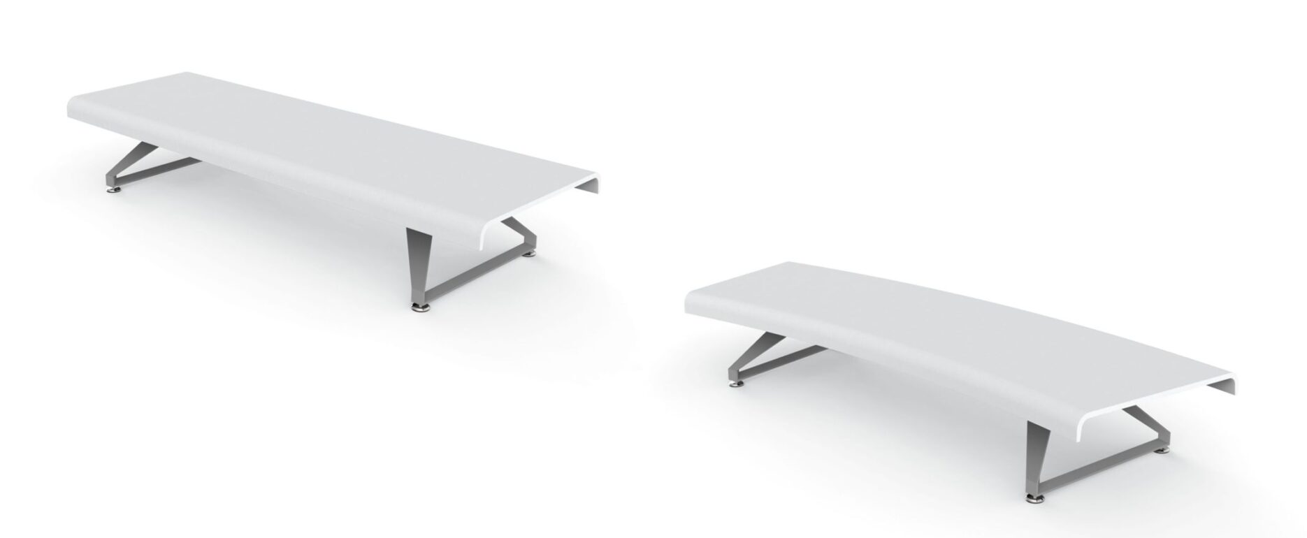 Banco modular AIR-PORT C para parques y espacios públicos