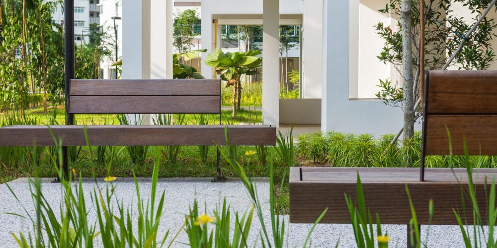 Banco HARRIS para parques y espacios públicos