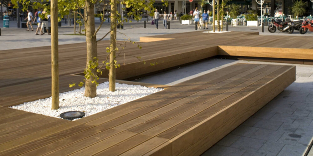 Asiento HARRIS ISOLA SEDUTA para parques y espacios públicos