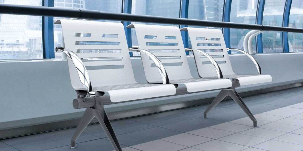 Banco modular PLATINUM para parques y espacios públicos