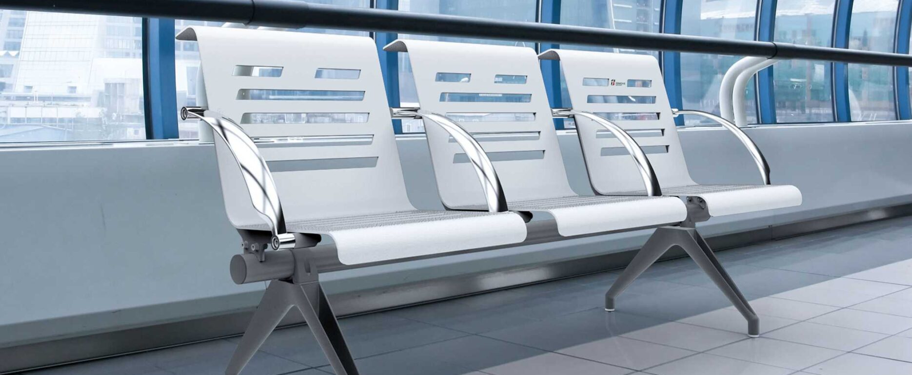 Banco modular PLATINUM para parques y espacios públicos