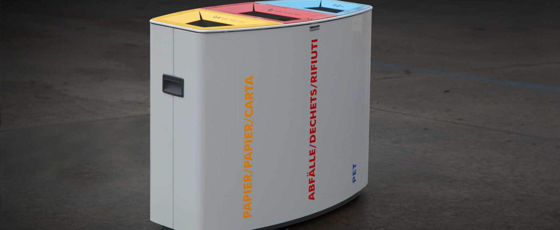 Papelera de recogida selectiva AERO para parques y espacios públicos