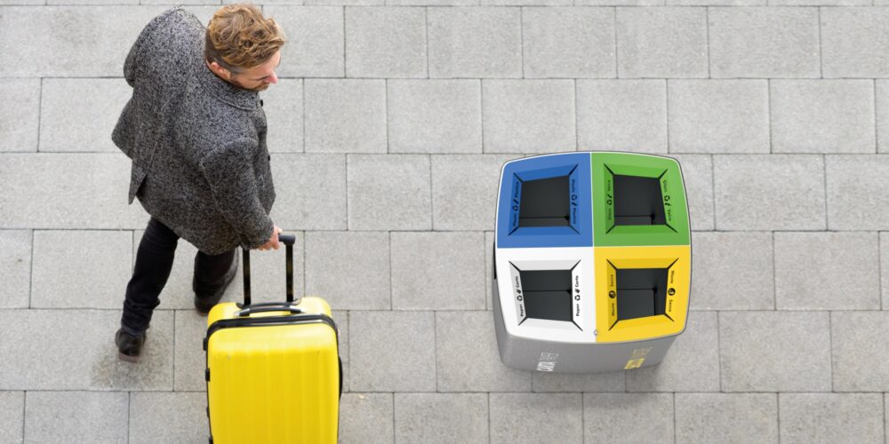 Papelera AERO Q para parques y espacios públicos