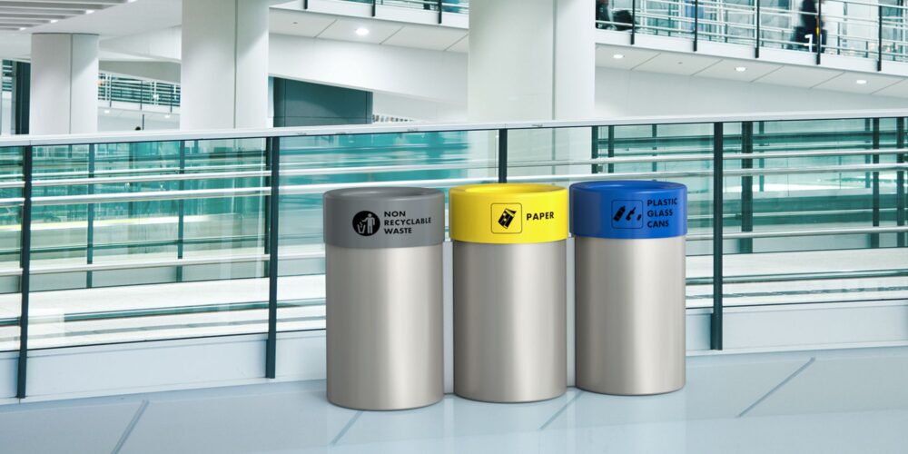 Papelera modular de interior C3 para parques y espacios públicos