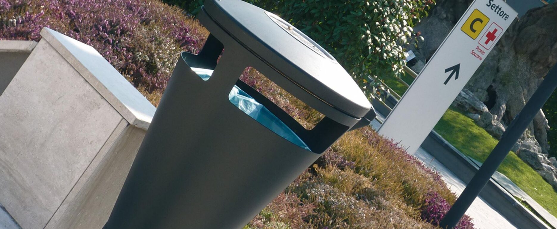 Papelera CHANDY para parques y espacios públicos