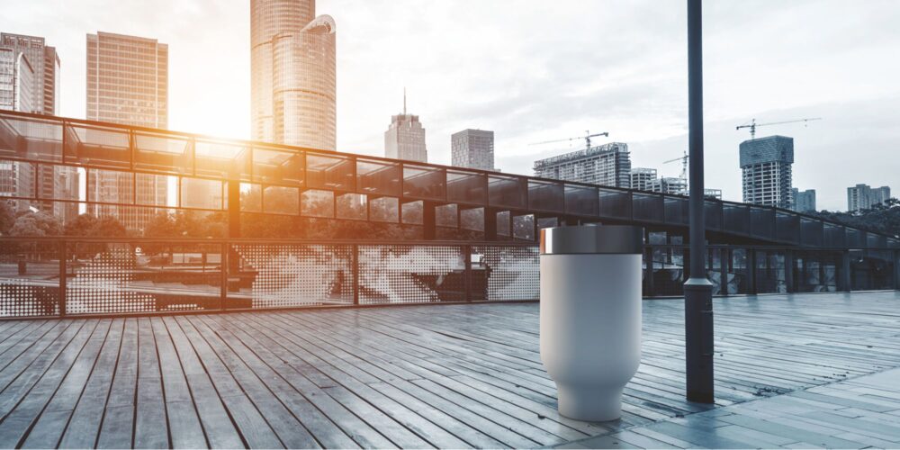 Papelera CUP para parques y espacios públicos