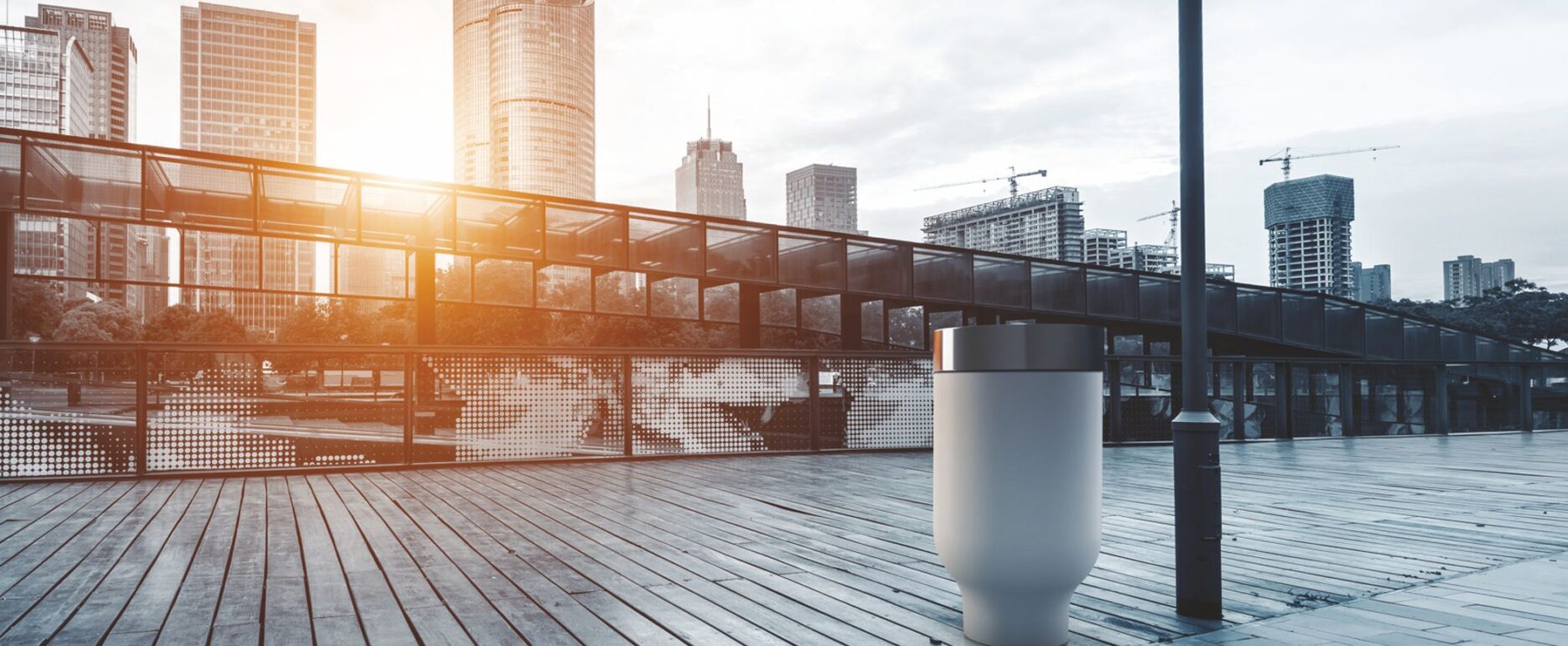 Papelera CUP para parques y espacios públicos