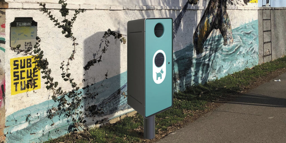 Papelera canina GEMINI DOG para parques y espacios públicos