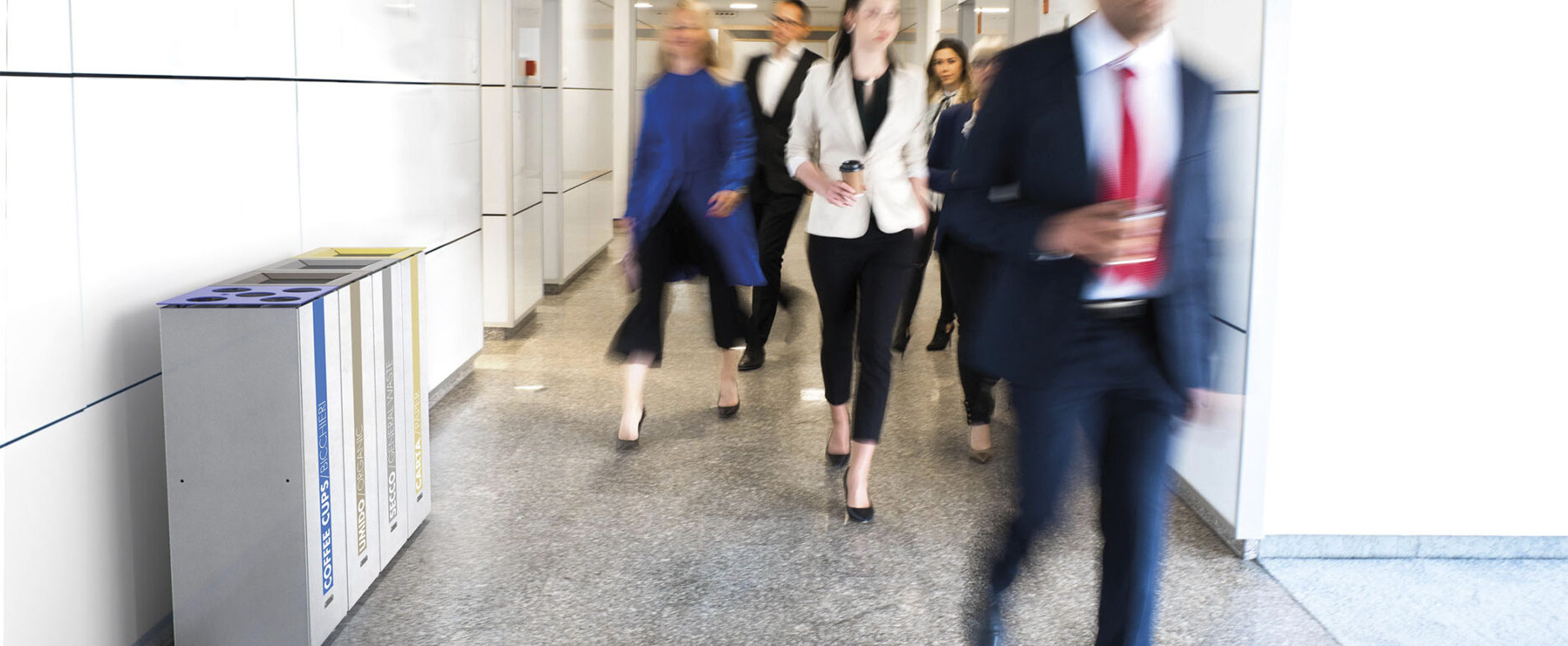 Papelera de recogida selectiva HILL para parques y espacios públicos