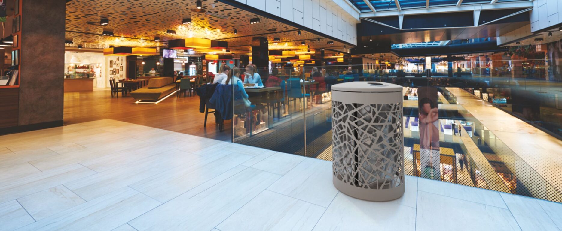 Papelera para recogida selectiva MARCO BOOM para parques y espacios públicos