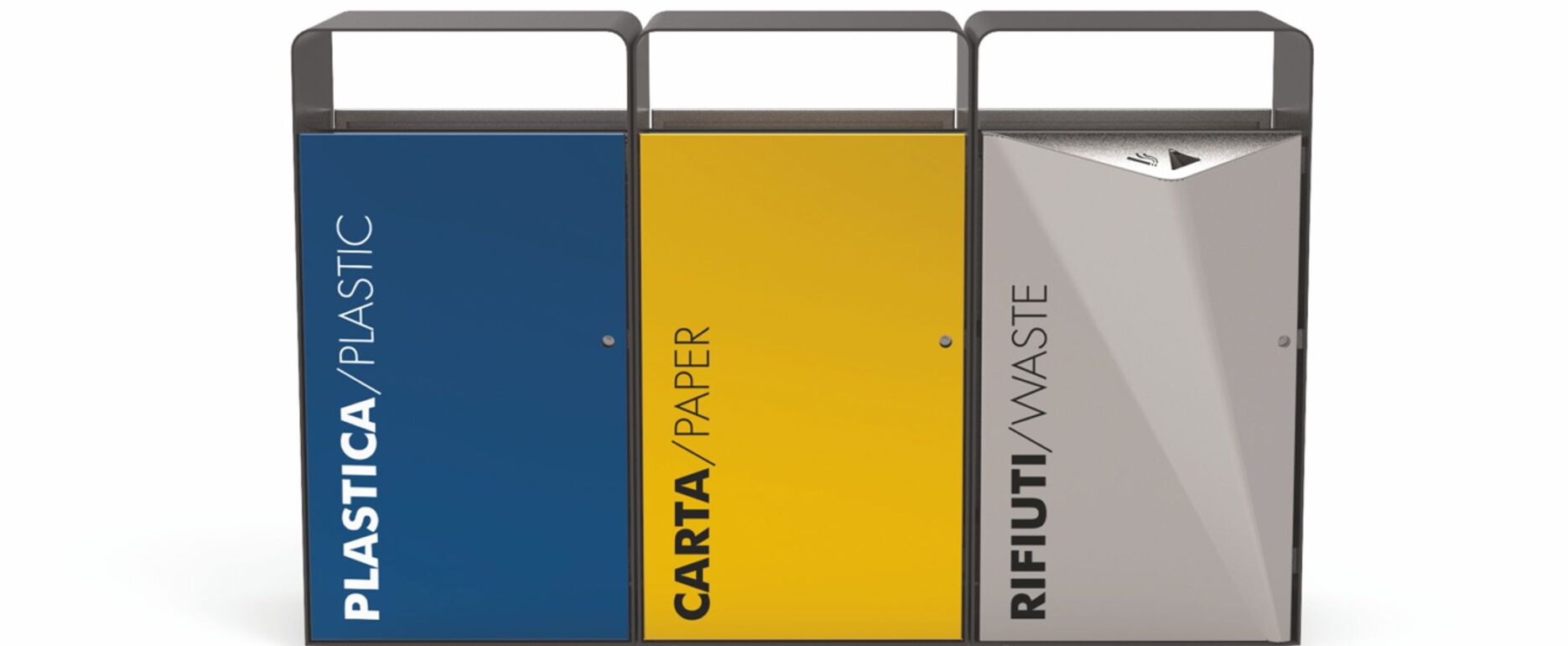 Papelera PACK CESTINO RACCOLTA DIFFERENZIATA para parques y espacios públicos