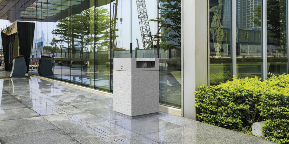 Papelera QUAI para parques y espacios públicos