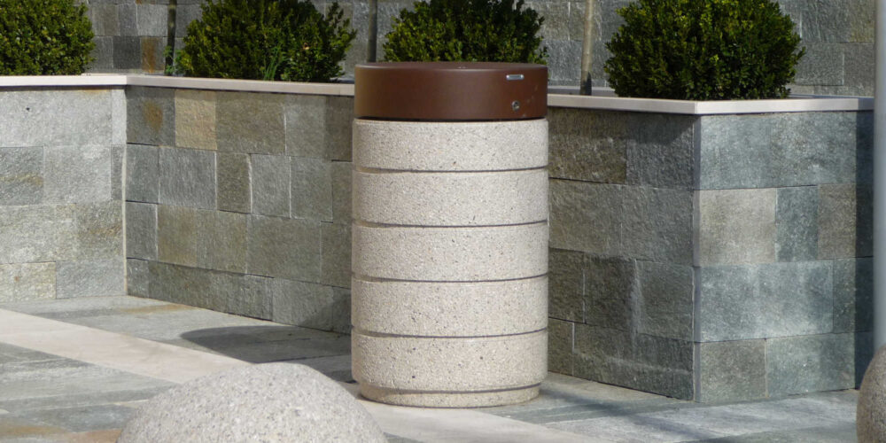 Papelera RUBINO para parques y espacios públicos