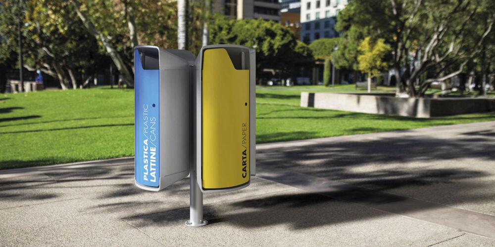 Papelera recogida selectiva TOP para parques y espacios públicos