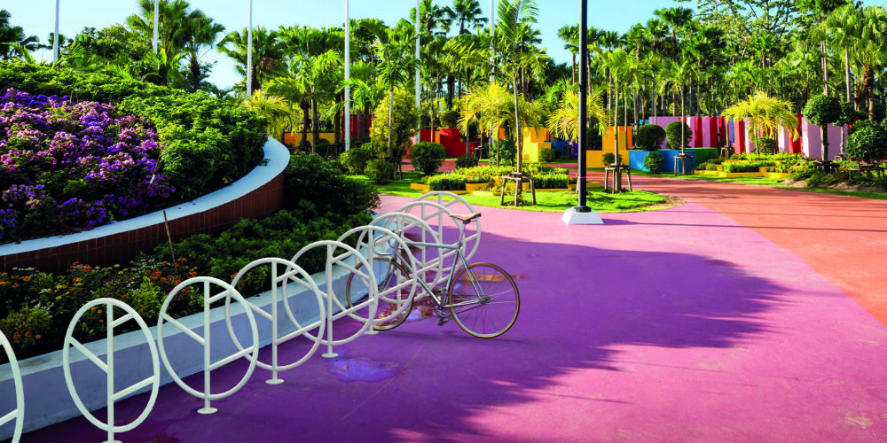 Aparcabicicletas BAUM para parques y espacios públicos