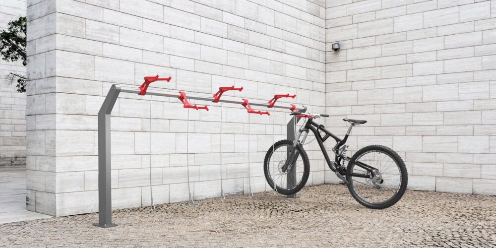 Aparcabicicletas modular BIELLA para parques y espacios públicos