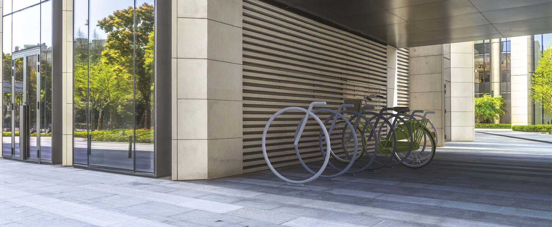 Aparcabicicletas RUOTA para parques y espacios públicos