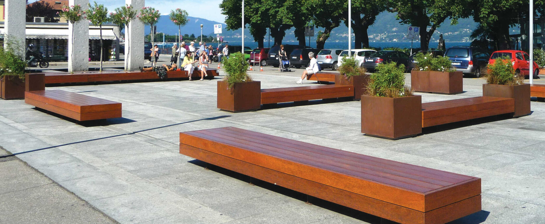 Banco BIG HARRIS PANCHINA para parques y espacios públicos