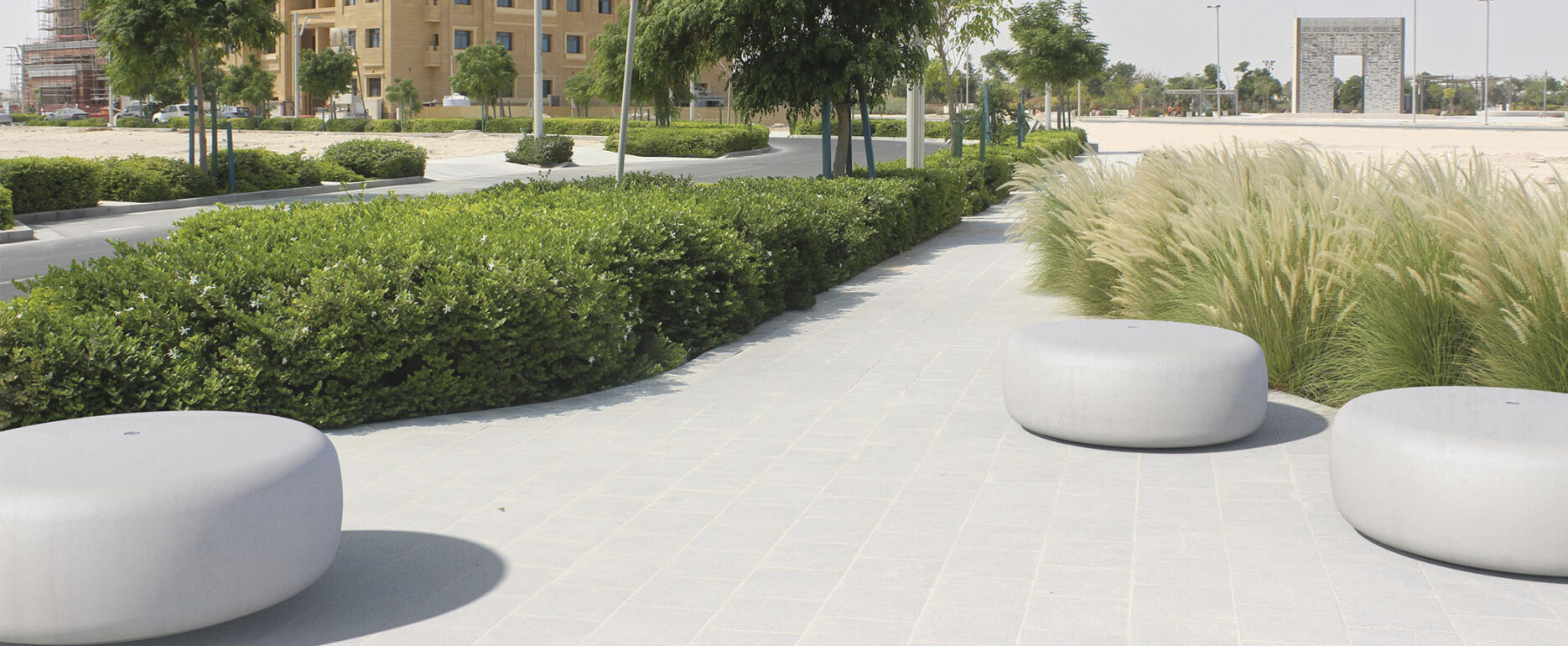 Asiento modular NORMAN para parques y espacios públicos