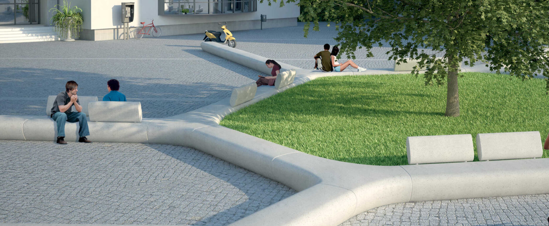 Asientos TREELINE para parques y espacios públicos