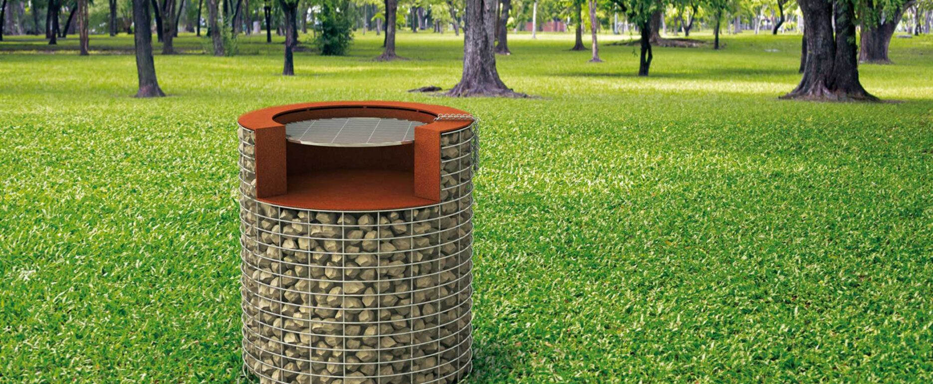 Barbacoa B-B SASS para parques y espacios públicos