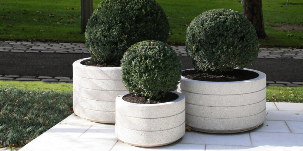 Jardinera ONICE para parques y espacios públicos