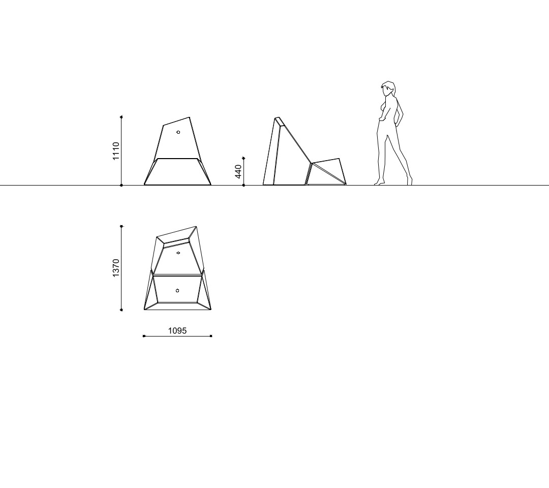 Asiento modular DIORITE