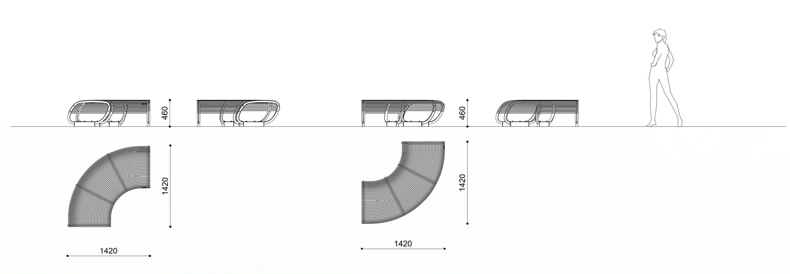 Banco exterior TREE WIRE