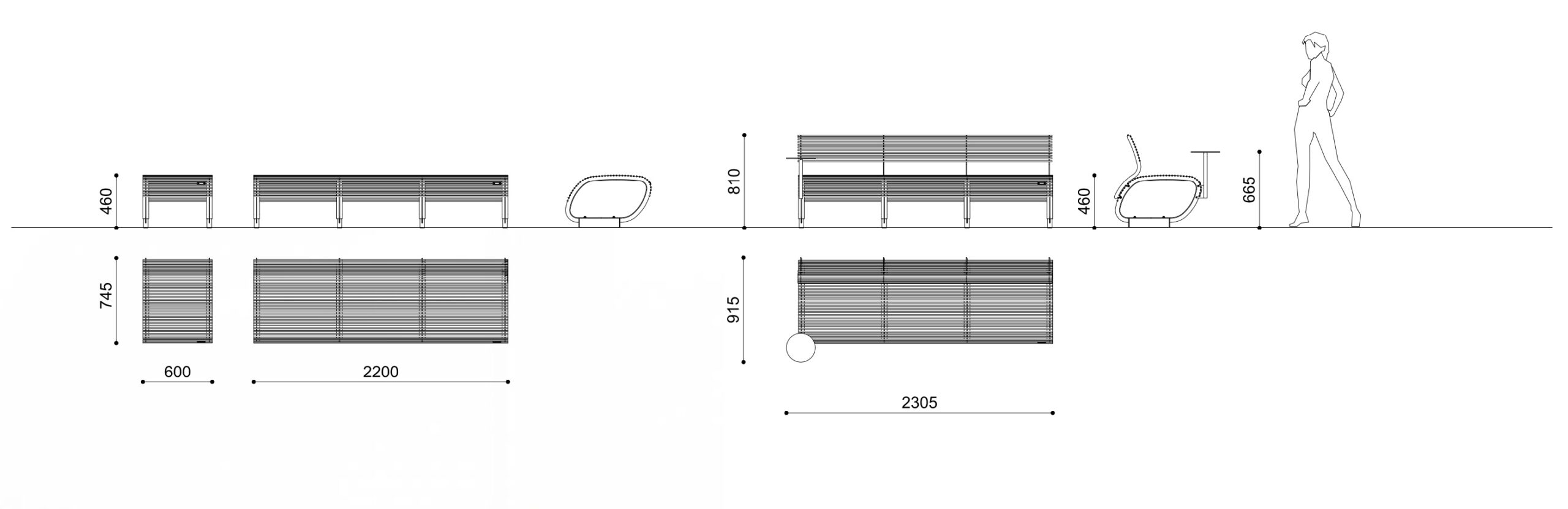 Banco exterior TREE WIRE