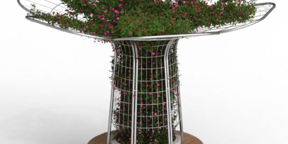 Jardinera con estructura de sombra MIRABILIS