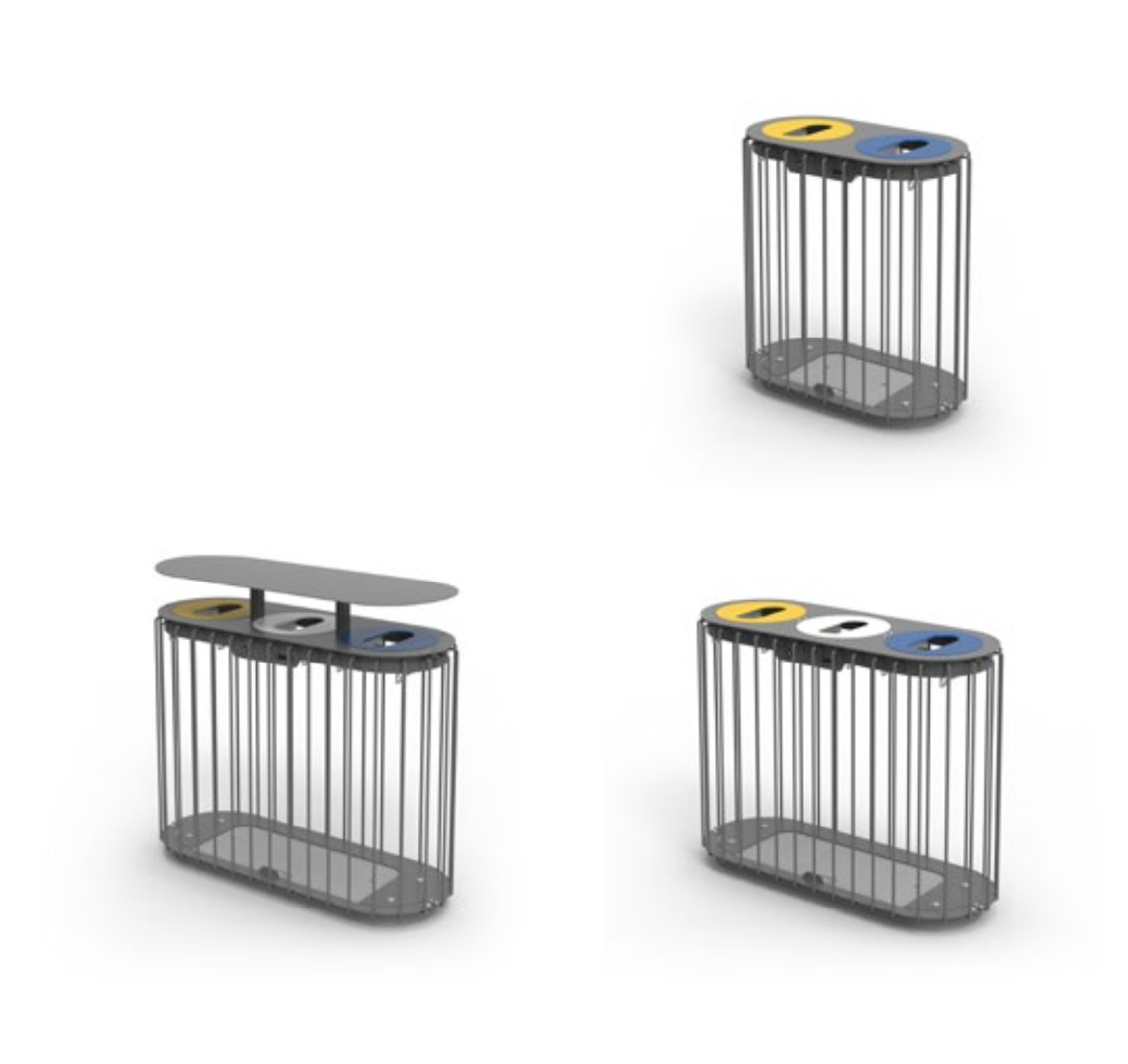 Papelera para recogida selectiva LILAC